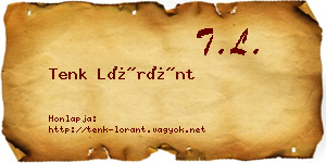 Tenk Lóránt névjegykártya